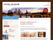 Tablet Screenshot of hotelattache.de
